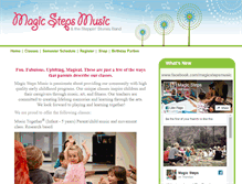 Tablet Screenshot of magicstepsmusic.com